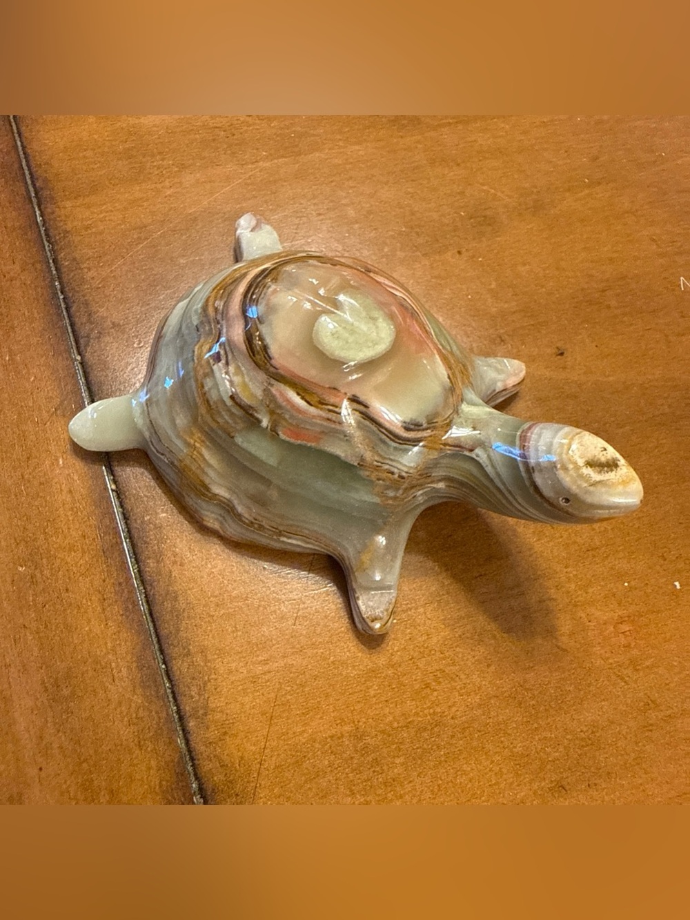 Turtle Figurine - Hand Crafted Onyx - Ten Thousand Villages (Made In Pakistan)